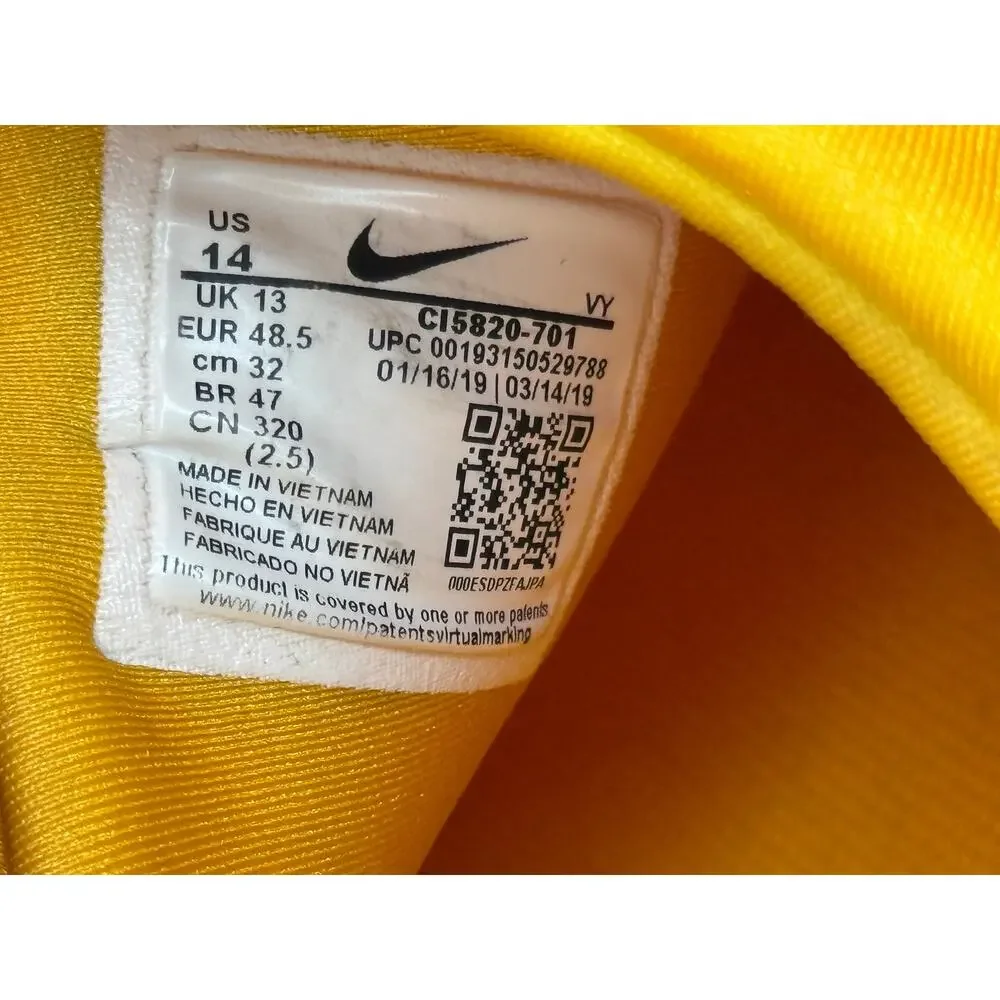 Nike Metcon Sport TB CI5820-701 Athletic Sneaker Mens 14 Yellow Mesh Gym Jogging